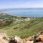 Panorama Arbel view over Sea of Galilee